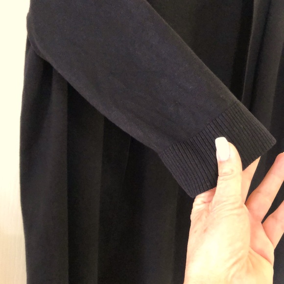 Calvin Kline Cardigan Sweater Black 3/4 sleeves size XL EUC a staple piece - Picture 5 of 8